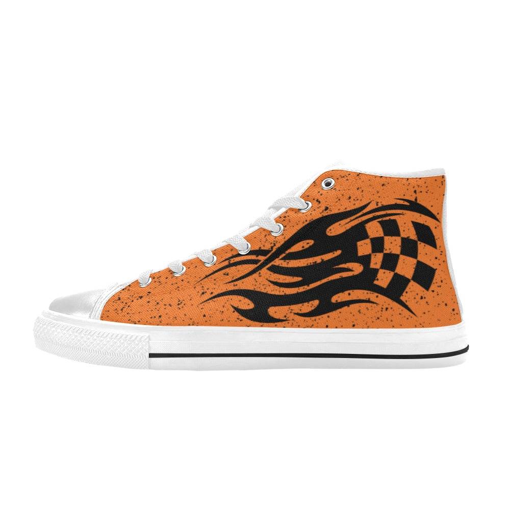 Orange Racing Aquila High Top Canvas Shoes
