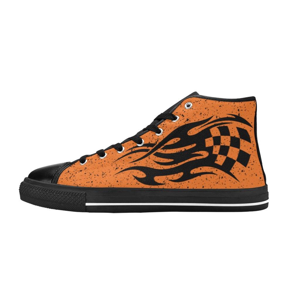 Orange Racing Aquila High Top Canvas Shoes