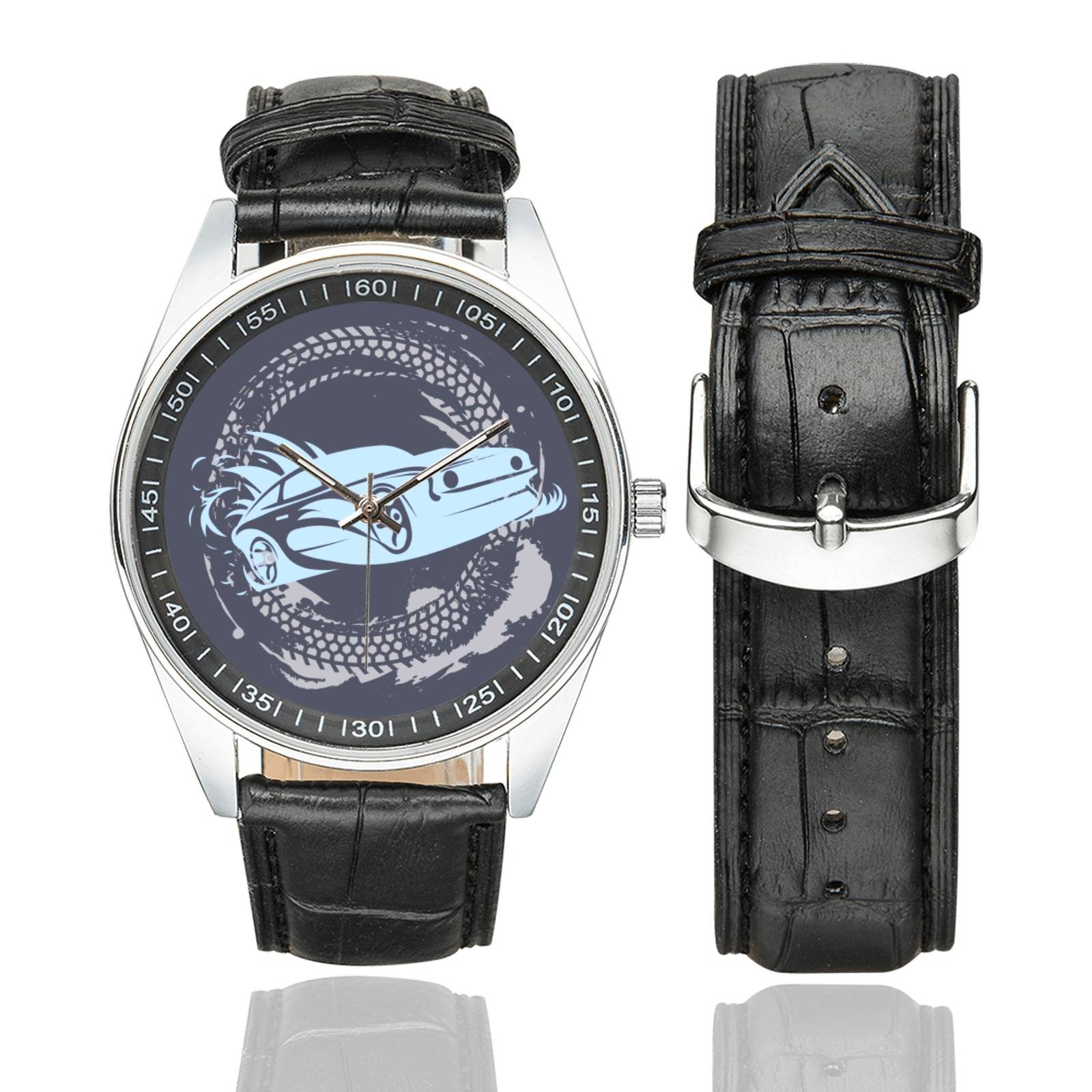 Racing Casual  Leather Strap Watch