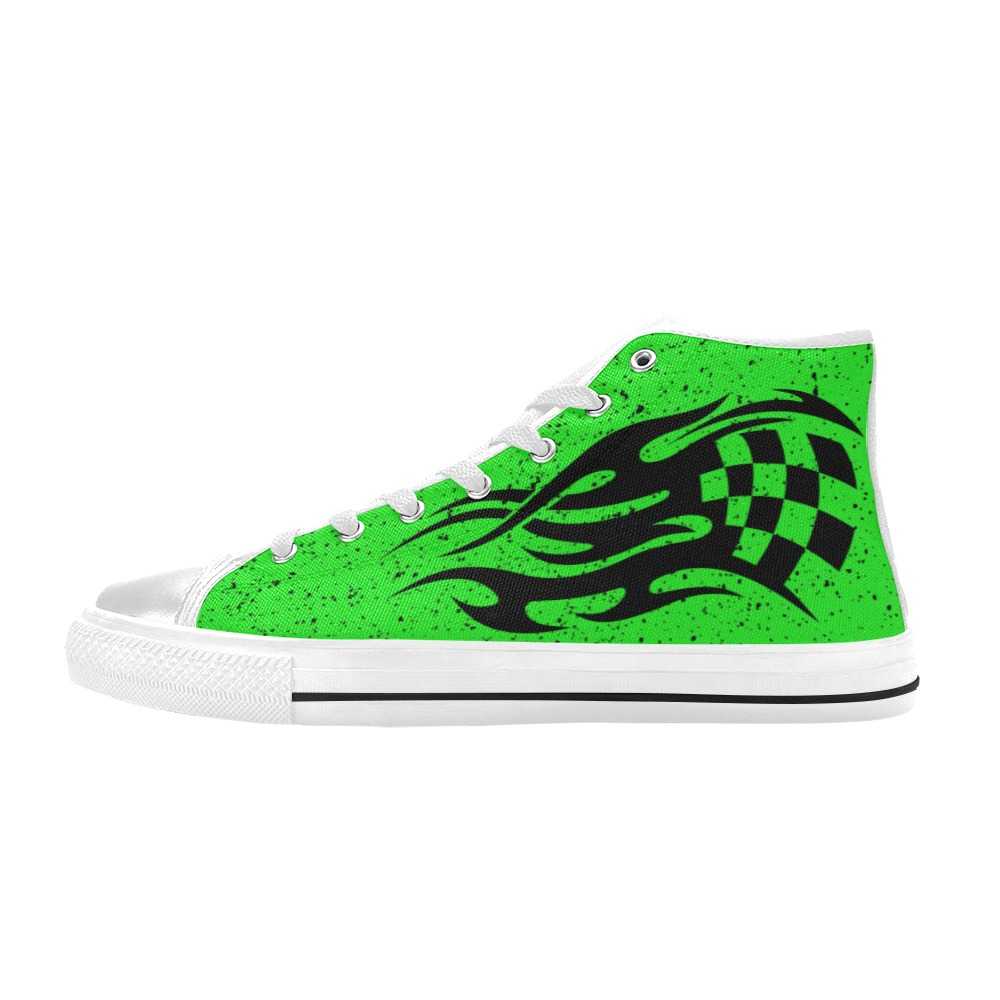 Green Racing Aquila High Top Canvas Shoes