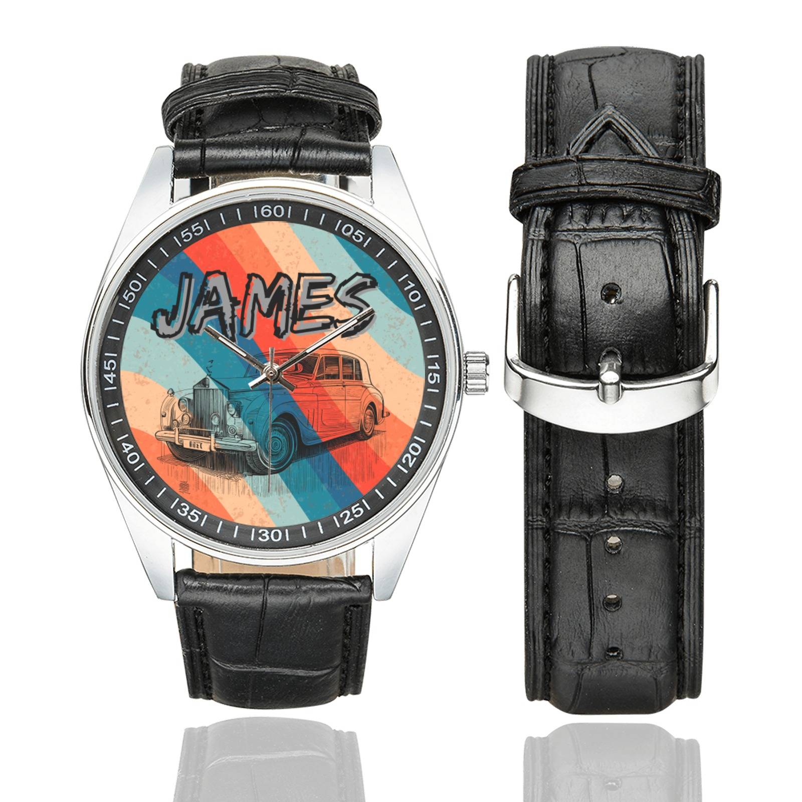 Personalized BK16 Casual  Leather Strap Watch