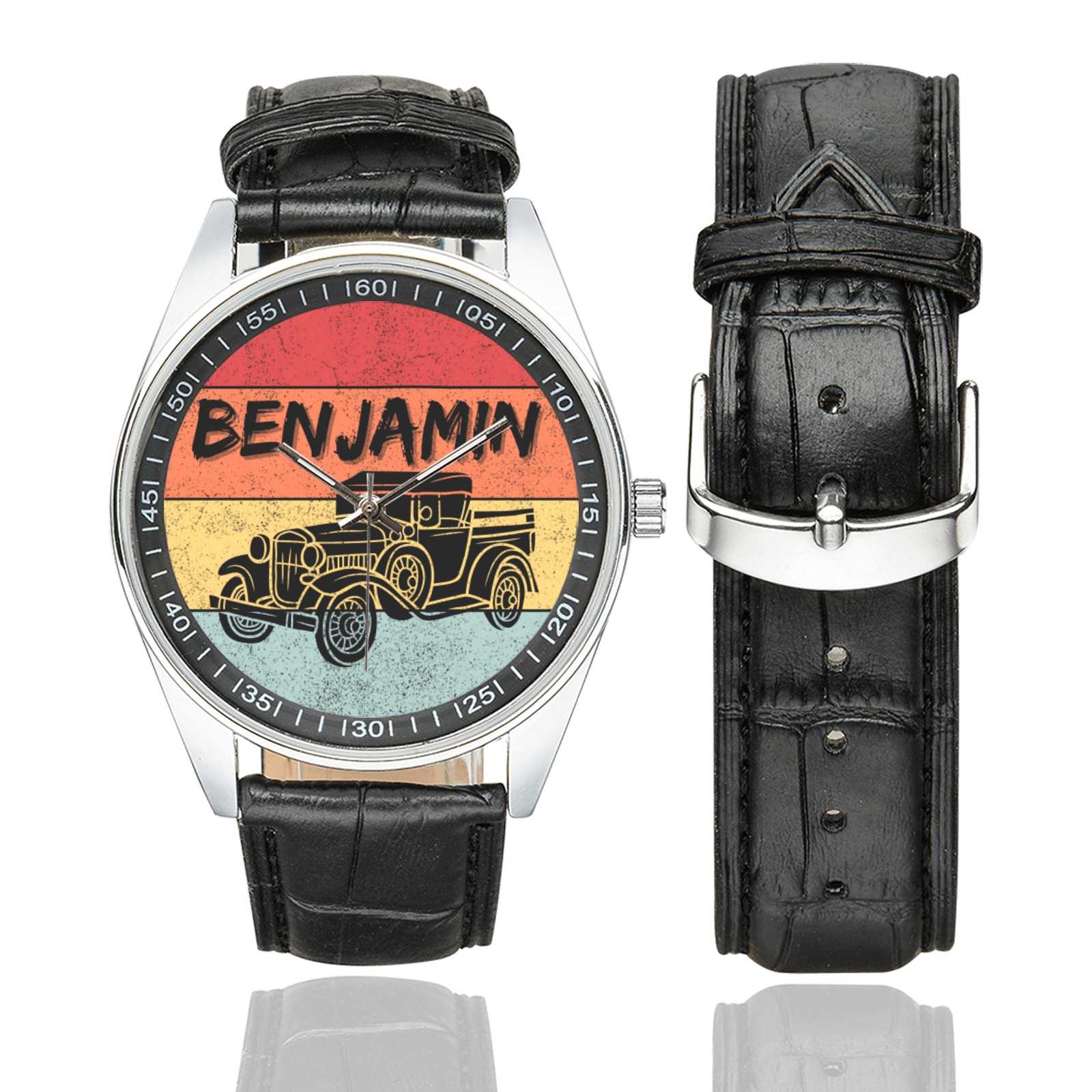 Personalized BK22 Casual  Leather Strap Watch