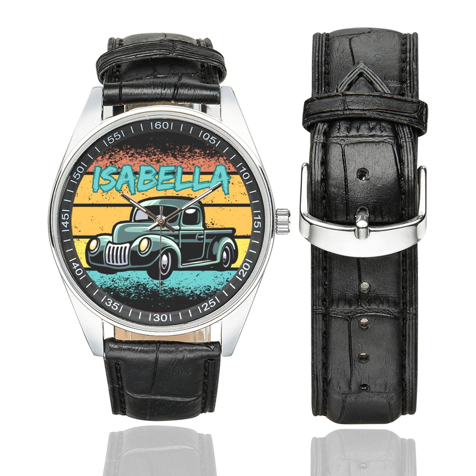 Personalized BK34 Casual  Leather Strap Watch