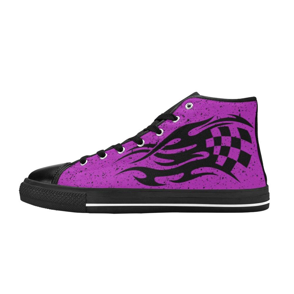 Purple Racing Aquila High Top Canvas Shoes