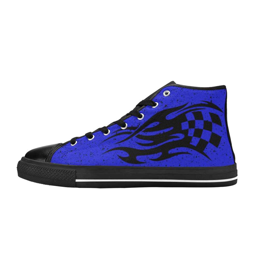 Blue Racing Aquila High Top Canvas Shoes