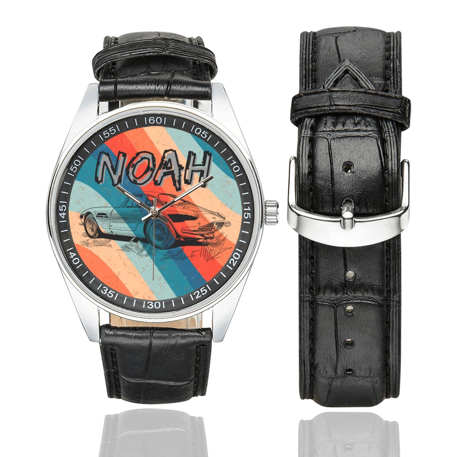 Personalized BK17 Casual  Leather Strap Watch