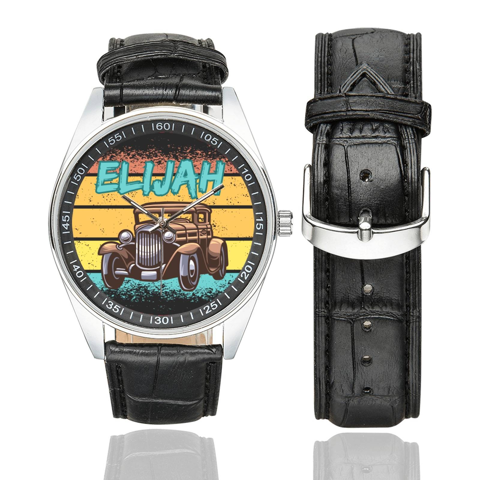 Personalized BK32 Casual  Leather Strap Watch