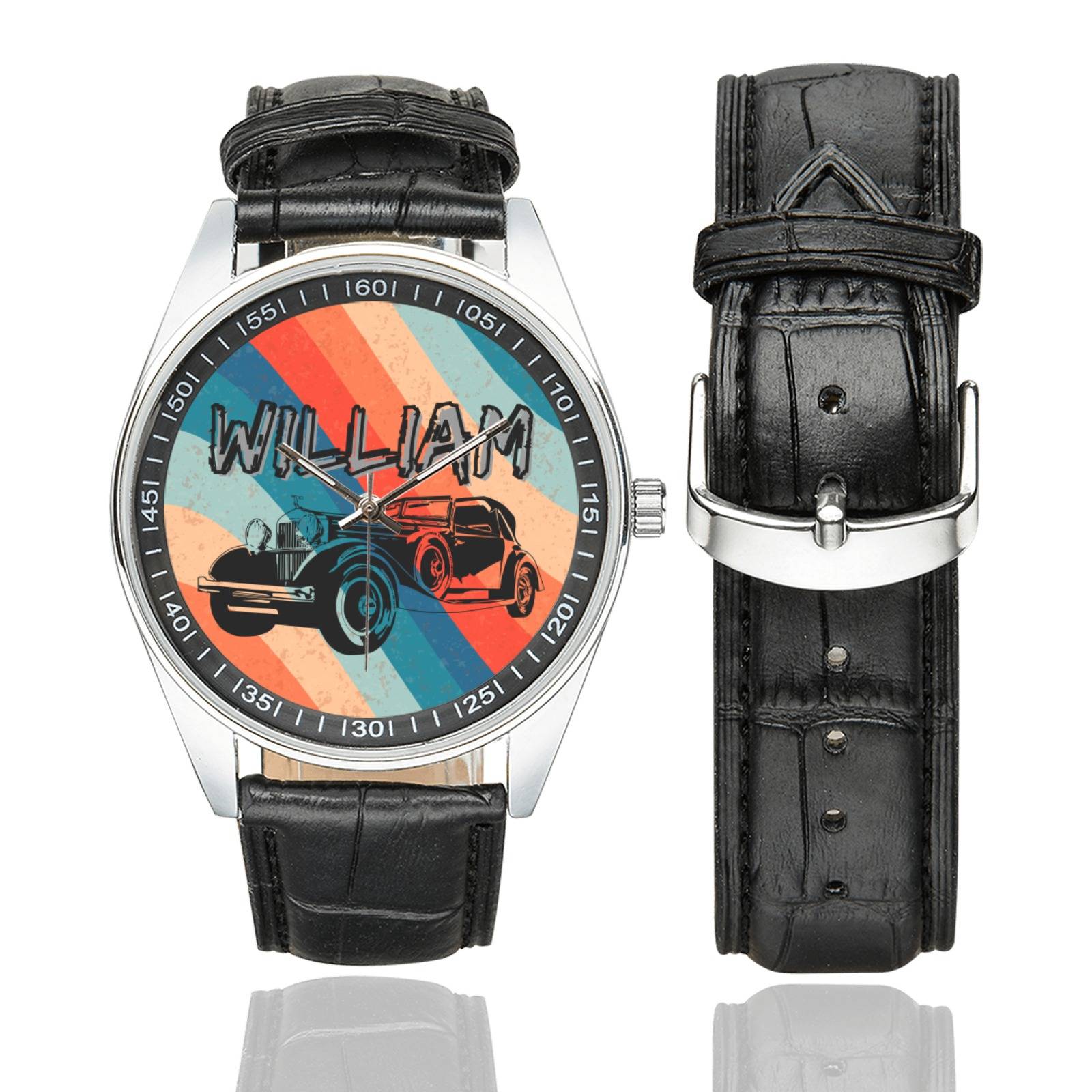 Personalized BK14 Casual  Leather Strap Watch