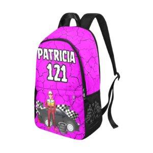 Racing Casual Backpack | Magenta