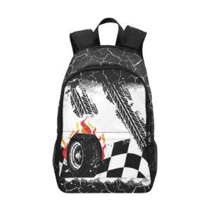 Racing Tire Casual Backpack