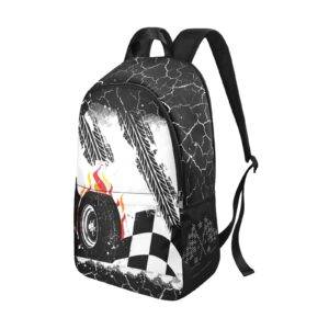 Racing Tire Casual Backpack