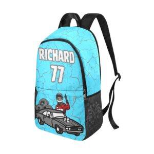 Racing Casual Backpack | Light Blue